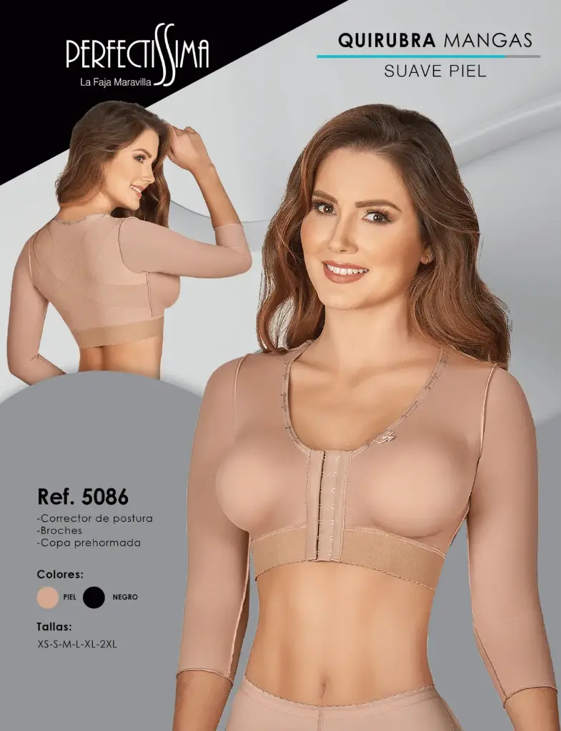 Recovery Touche - QuiruBra - Mangas - Suave Piel (Piel, XS)