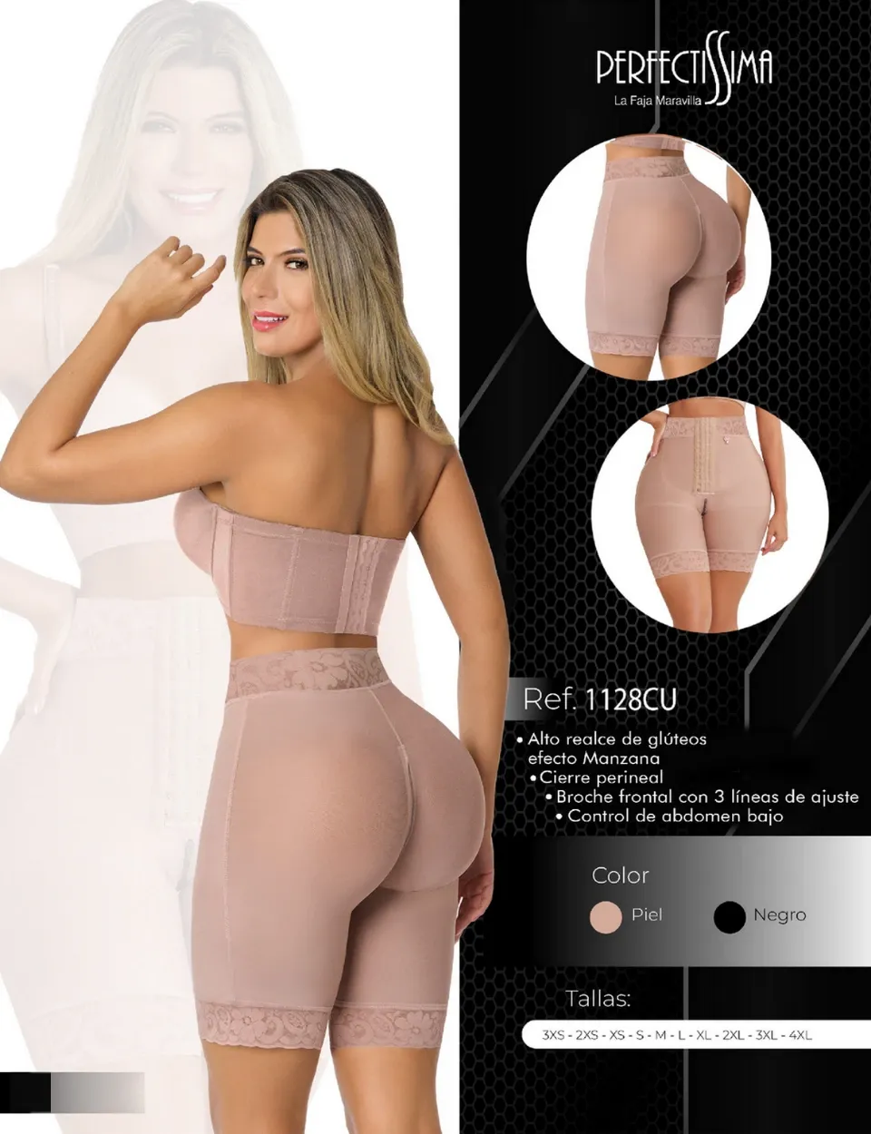 Short Ultra Invisible - Broches (Piel, 3XS)