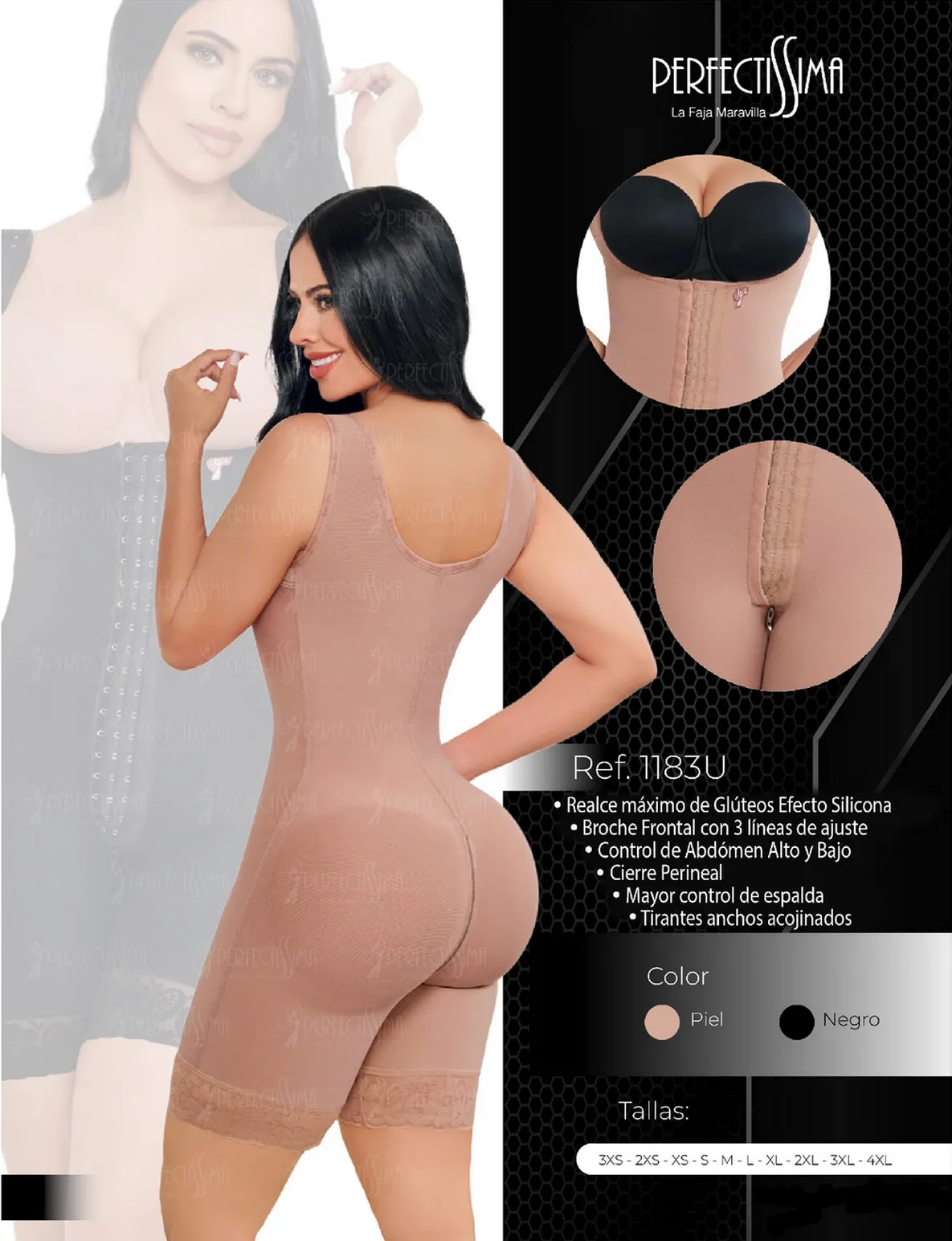Faja Ultra Invisible - Silicona - Manga Sisa (Piel, 3XS)