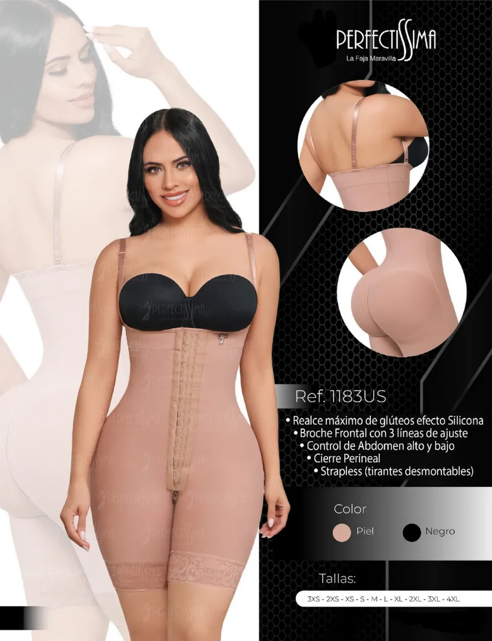 Faja Ultra Invisible - Silicona - Strapless (Piel, 3XS)