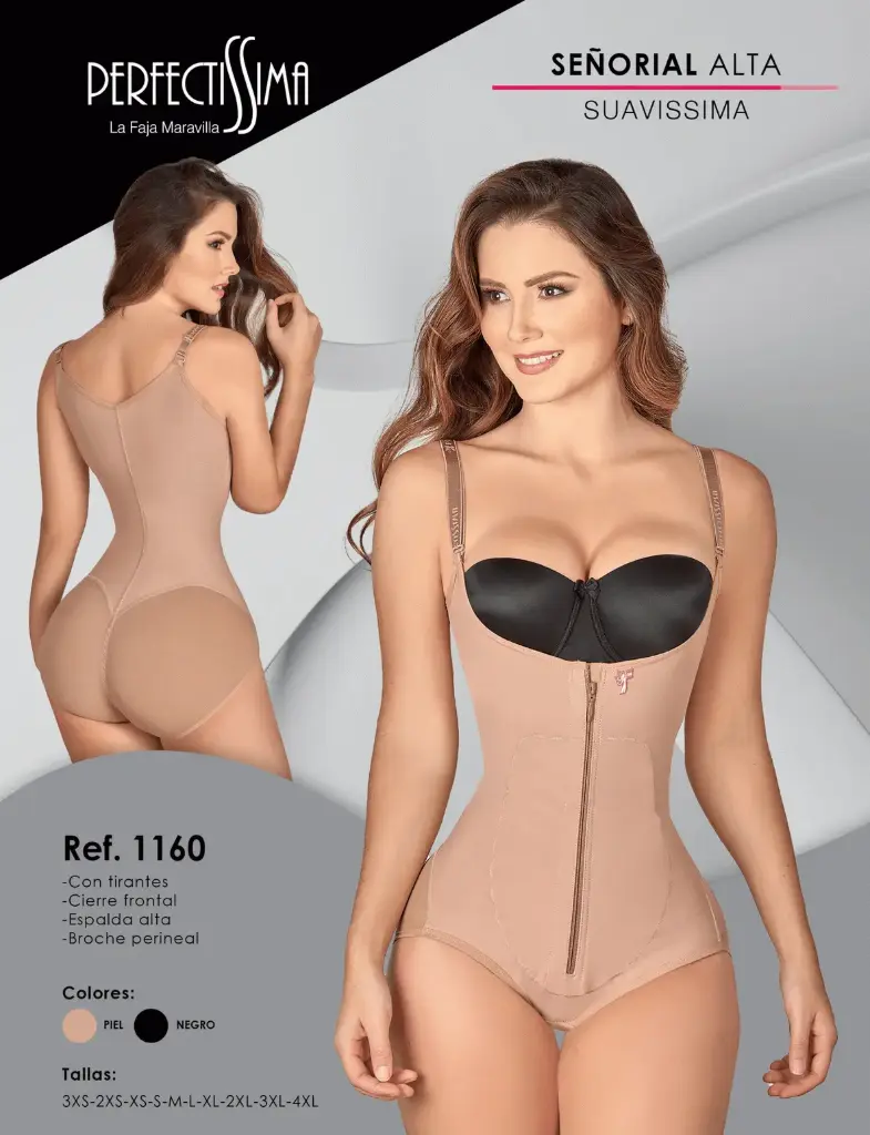 Body Señorial - Alta - Tirantes - Suavissima (Piel, 3XS)