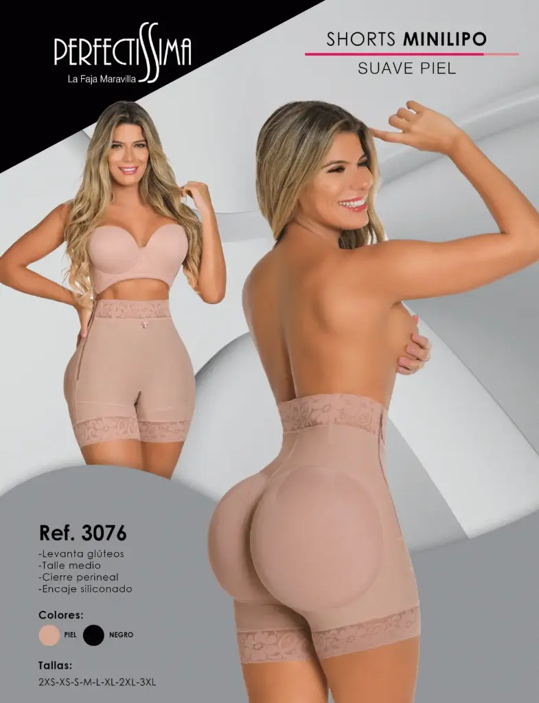 [3076-P2XS] Short MiniLipo - Suave Piel (Piel, 2XS)