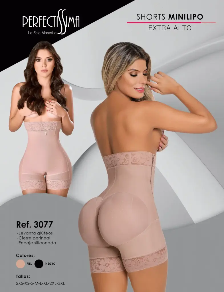 Short MiniLipo - Extra Alto - Suave Piel (Piel, 2XS)