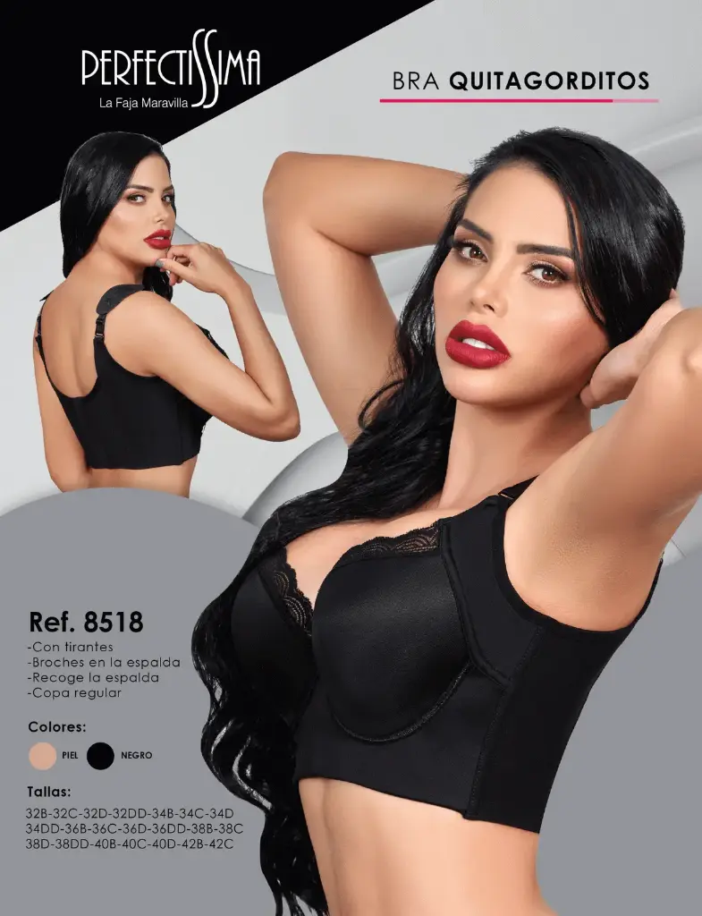 [8518-P32B] Brasier QuitaGorditos (Piel, 32B)